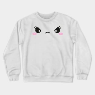 kawaii chibi anime cute face Crewneck Sweatshirt